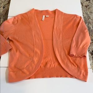 Coral shrug sweater, 3/4 sleeves